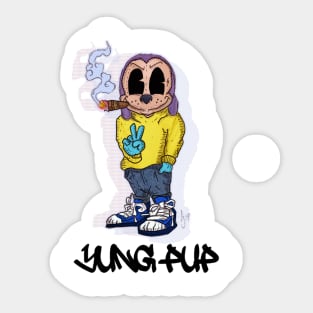 YUNG PUP 90s Tee Sticker